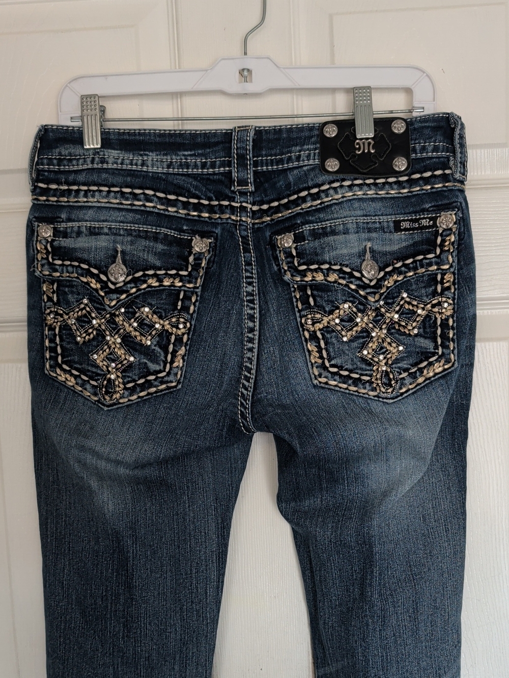 Miss Me Skinny Jeans Signature Rise Skinny Jeans Bling Women 31 - Picture 7 of 7